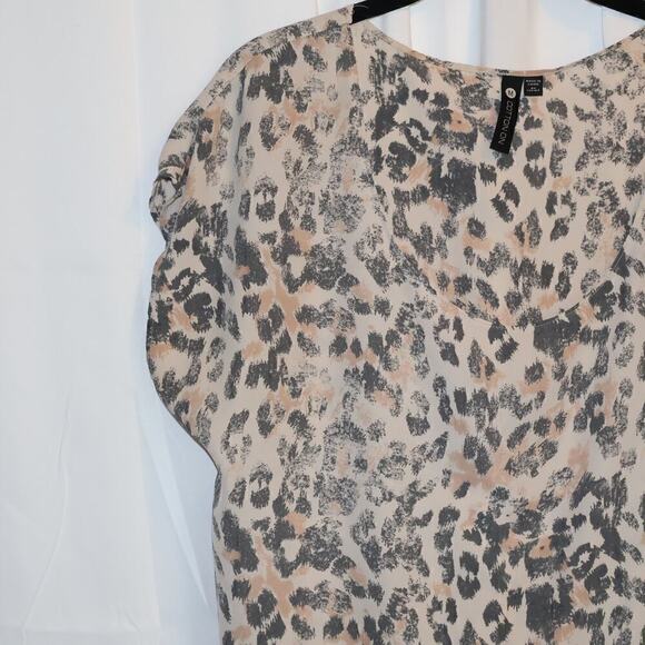 Cotton On Blouse Acid Wash Color Size Medium Dolman Short sleeve - Picture 7 of 10